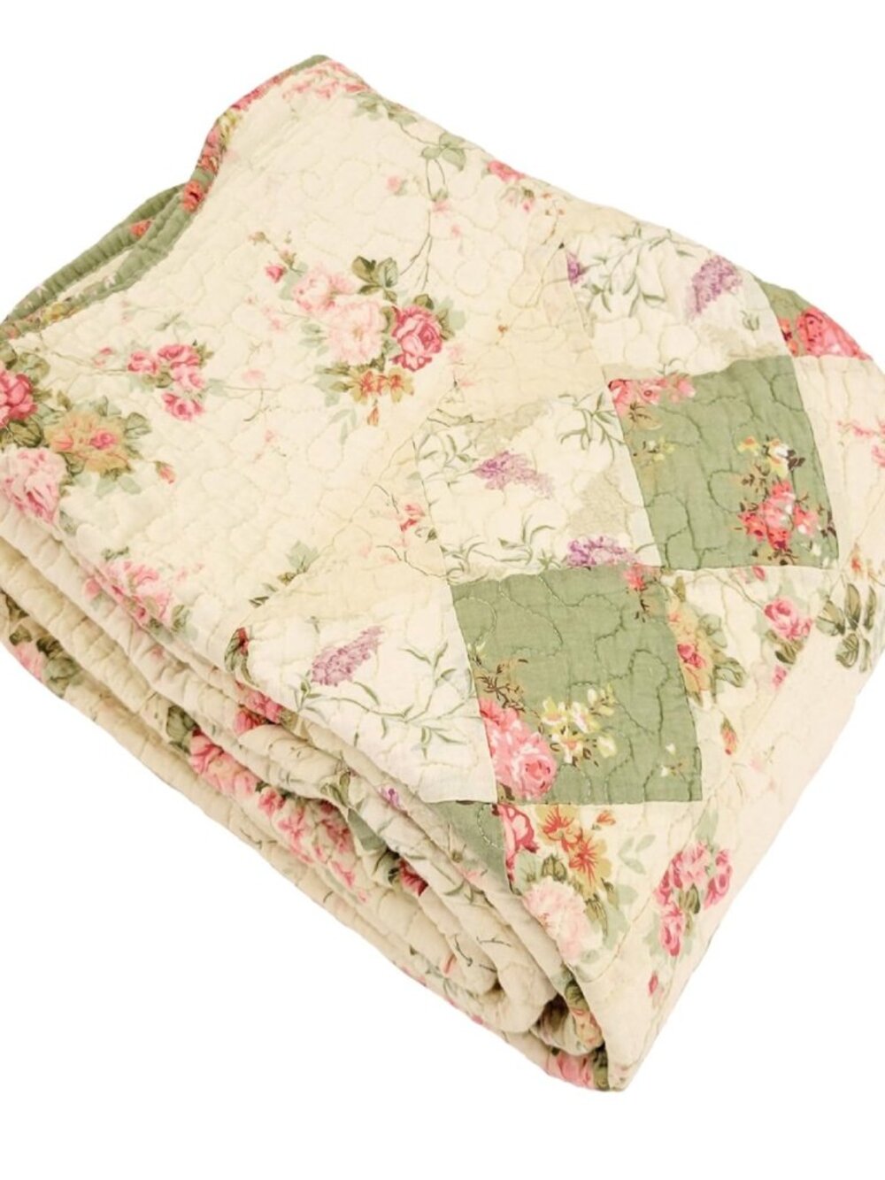 Greenland Bliss 100% Cotton Quilted Throw Blanket